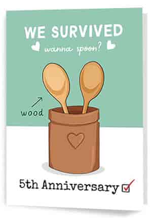 5th Anniversary Cards