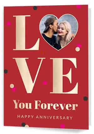 Photo Upload Anniversary Cards