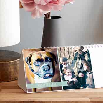 Photo Collage & Banner Text Personalised Calendar
