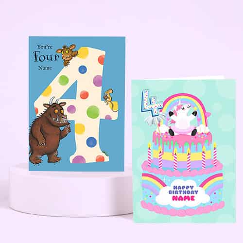 4th Birthday Cards