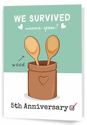 5th Anniversary Cards