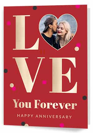 Photo Upload Anniversary Cards