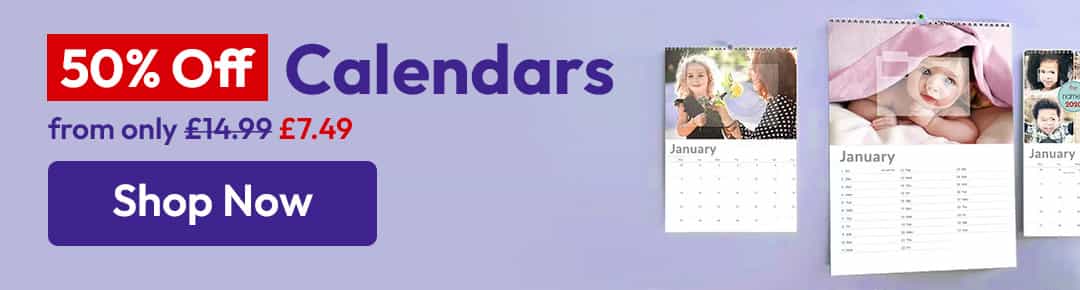 50% off Calendars
