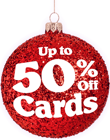 up to 50% off cards