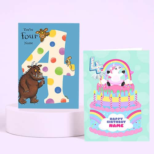 4th Birthday Cards