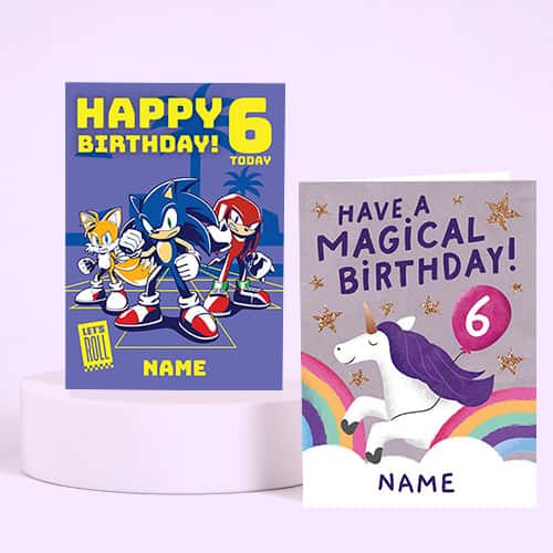 6th Birthday Cards