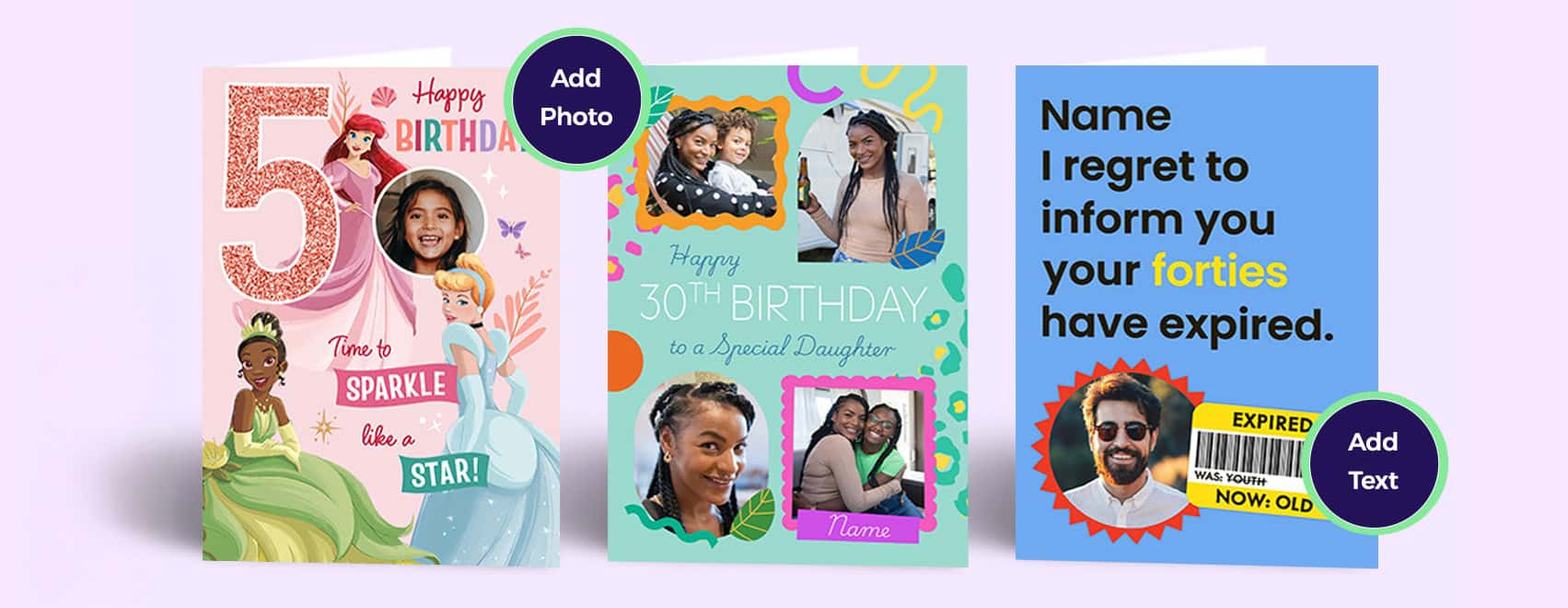 Birthday Age Cards