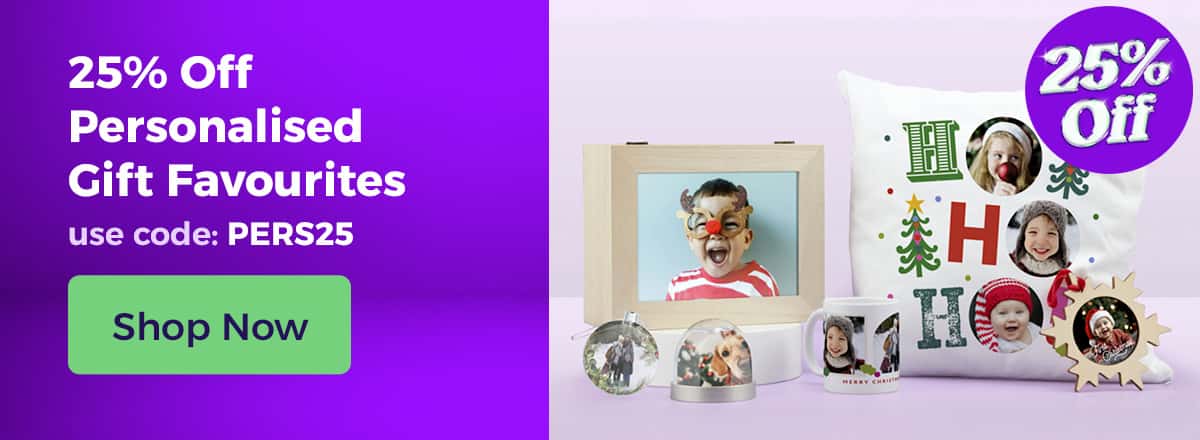 25% Off Personalised Gift Favourites