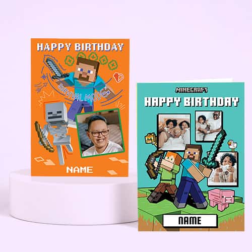 Shop Minecraft Birthday Cards
