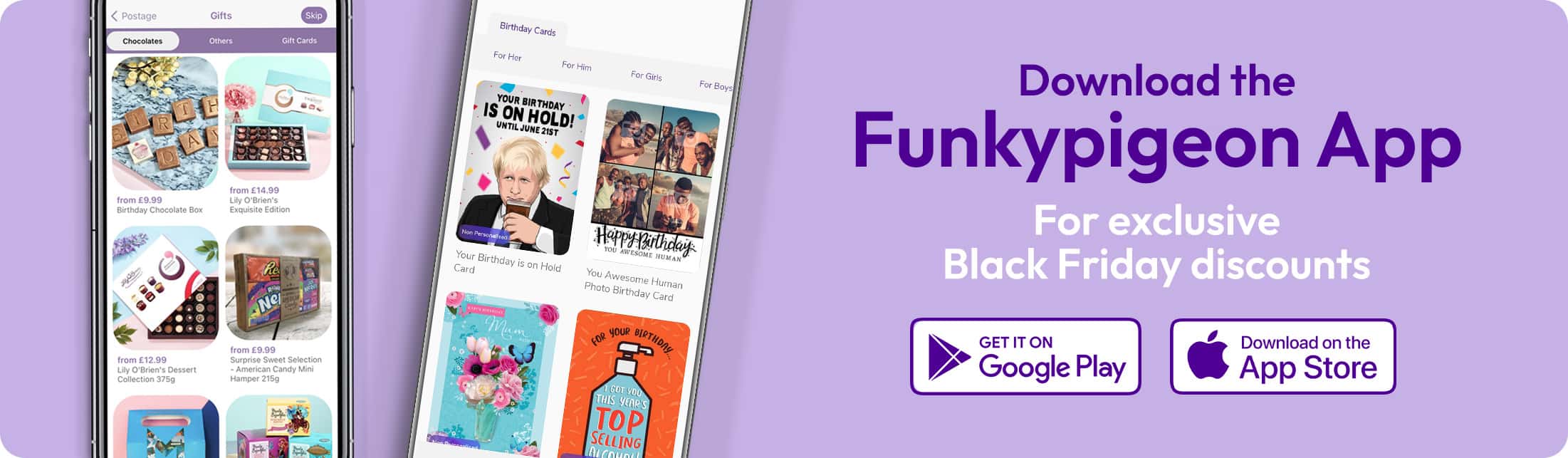 funky pigeon apps