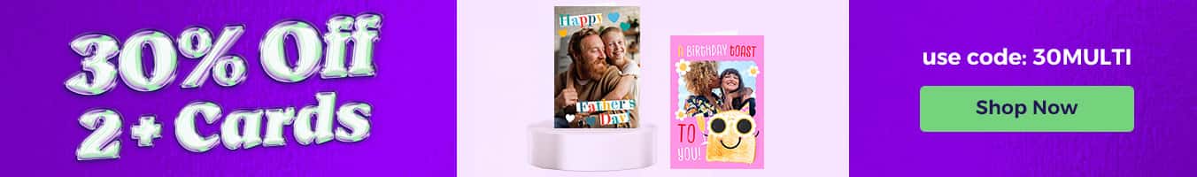 30% off 2 or more cards!