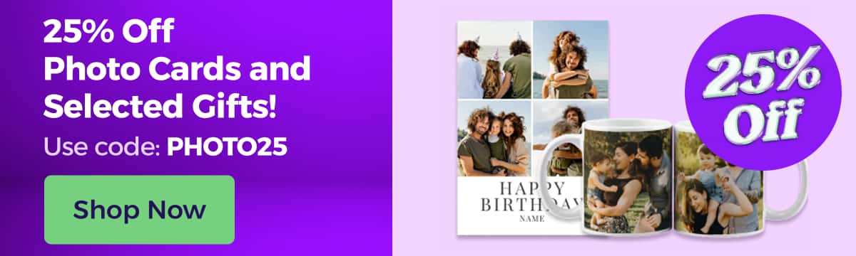 25% Off Photo Gifts