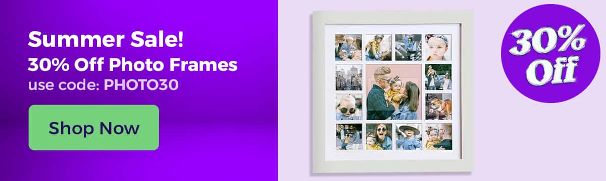 30% off Photo Frames
