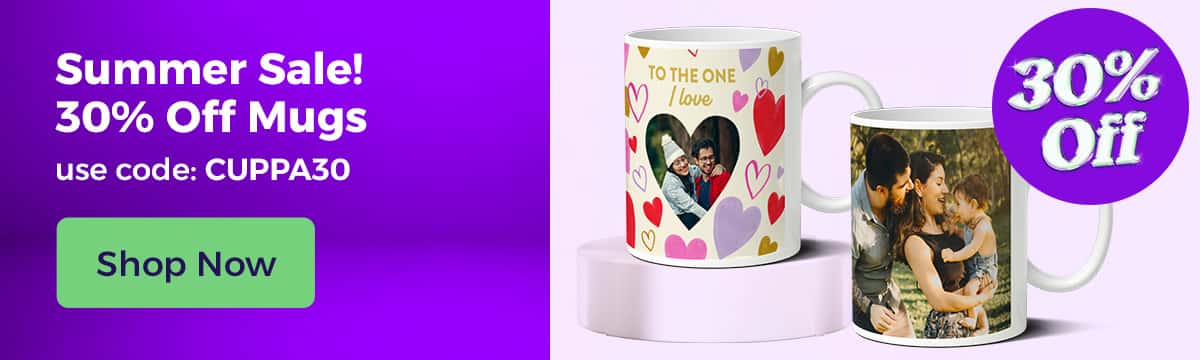 30% off Mugs