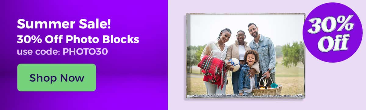 30% off Photo Blocks