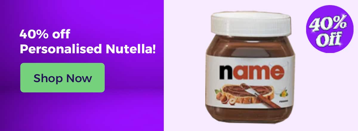 Shop 40% off Personalised Nutella