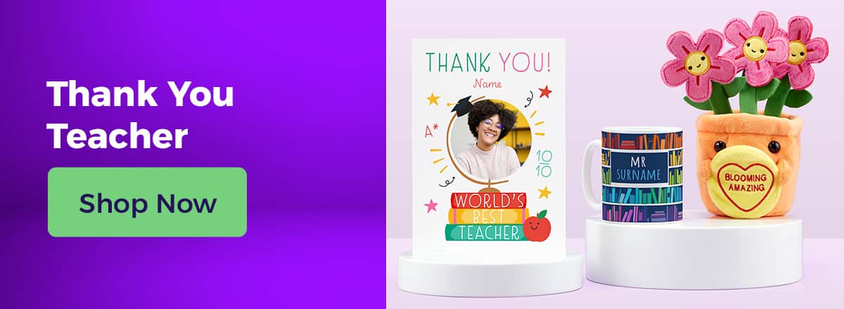 Shop All Thank You Teacher Cards & Gifts