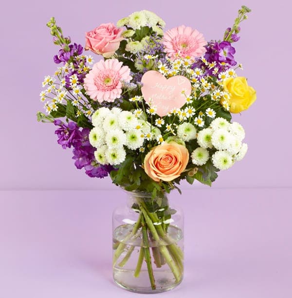 colourful mothers day flower bouquet