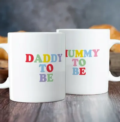 Mummy And Daddy To Be Mug Duo