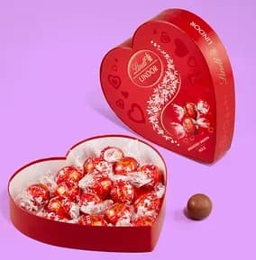 Lindt Lindor Heart Milk Chocolate Truffles