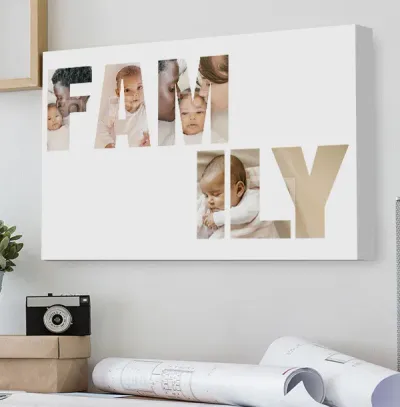 Multi Photo Family Canvas Landscape