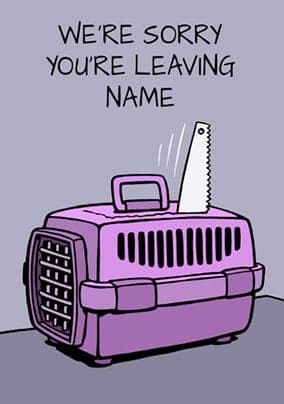 Cattitude Leaving Card The Great Escape
