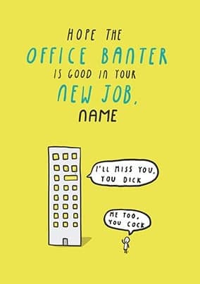 Office Banter Personalised Card