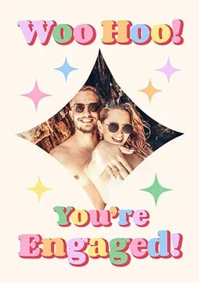 Youre Engaged Photo Upload Congratulations Card