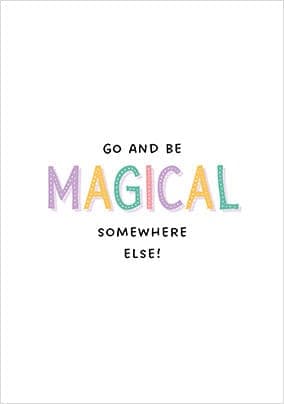 Magical Somewhere Else Leaving Card