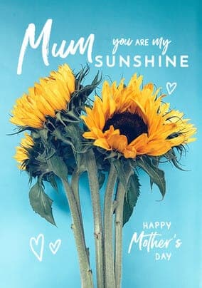 Sunflowers Mothers Day Card
