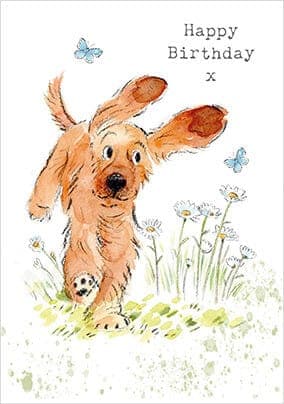 Playful Pup Birthday Card