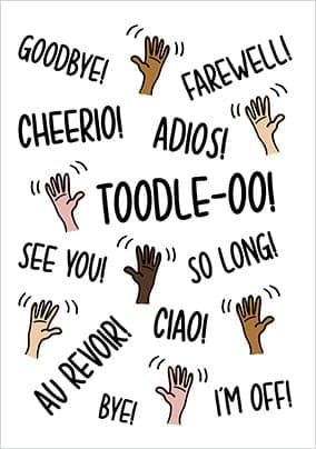 Toodle Oo Leaving Card