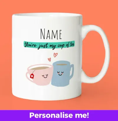 Just My Cup Of Tea Personalised Mug