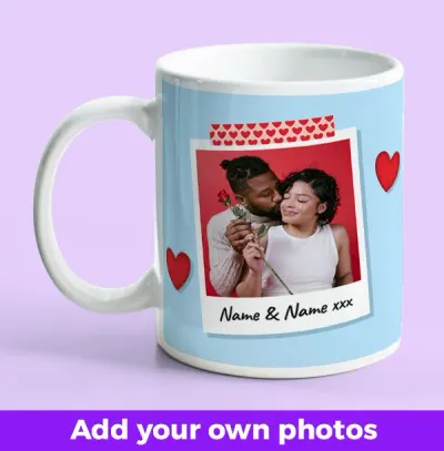 Polaroid Photo Upload Mug