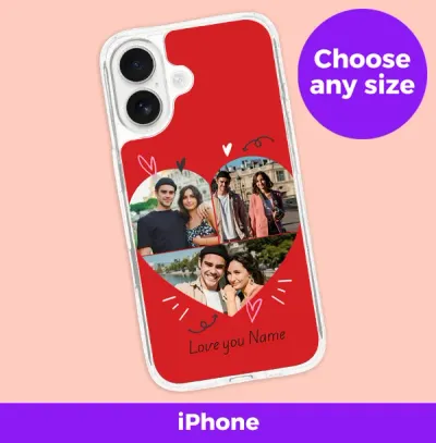 Love You Photo Upload Iphone Case