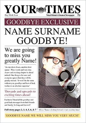 Your Times Goodbye