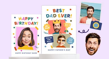 Funky Face Cards