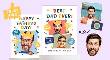 Funky Face Cards