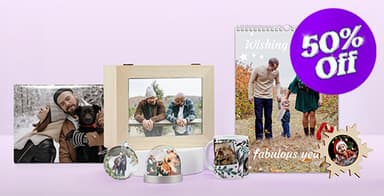 50% Off Selected Personalised Gifts