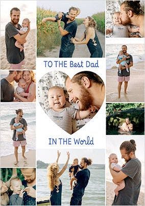 Multi Photo Father's Day Cards