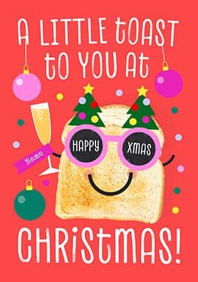 Click here to view A Festive Toast Red Christmas Card