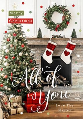 Click here to view Photographic Christmas Tree To All Of You Card