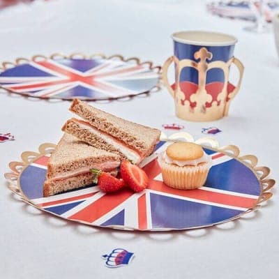 Coronation Party Pack Crown And Union Jack Table Accessories