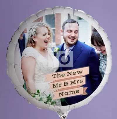 The New Mr And Mrs Photo Balloon