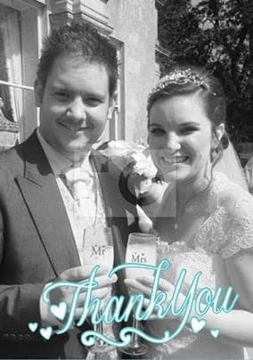 Essentials Wedding Thank You Card Full Photo Upload
