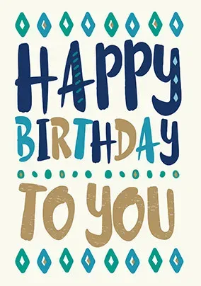 Big Happy Birthday To You Card