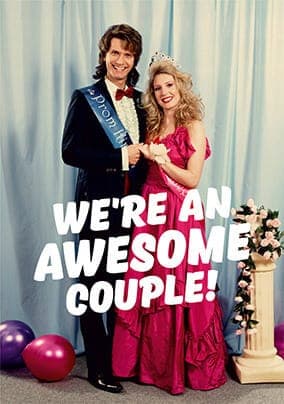 Were An Awesome Couple Card