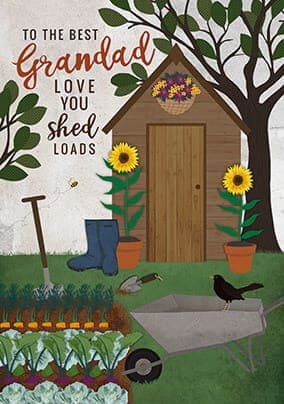 Grandads Allotment Fathers Day Card