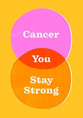 Stand Up To Cancer Stay Strong Venn Diagram Card