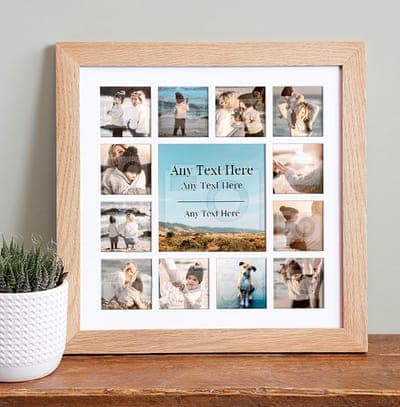 Any Text Extra Image Collage Frame